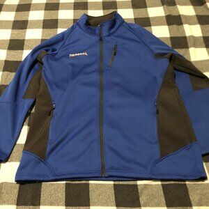 Menards Mens Employee Store Associate Blue Full Zip Polyester Jacket Size 2XLT